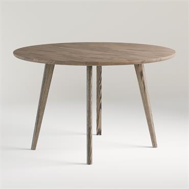 Vinnie 1.2m Extending Round Dining Table - Ash 3cm Top