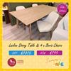 Lacken Dining Table & 4 Boris Chairs