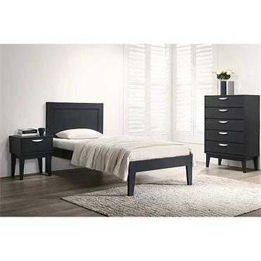 Midnight Bedside Table 1 Drawer Blue