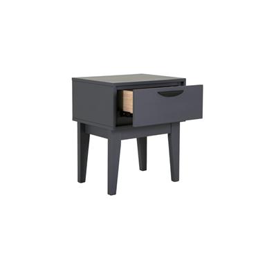 Midnight Bedside Table Dark Grey