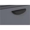 Midnight Bedside Table Dark Grey