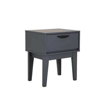 Midnight Bedside Table Dark Grey