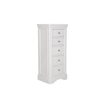 Maple Tall Narrow Chest Drawer Bone
