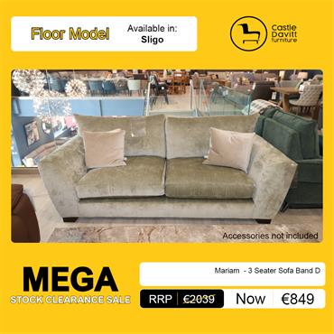 Mariam - 3 Seater Sofa Band D