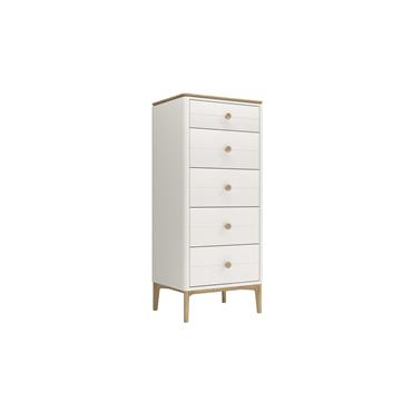 Maisie Tall Chest 5 Drawers Cashmere Oak