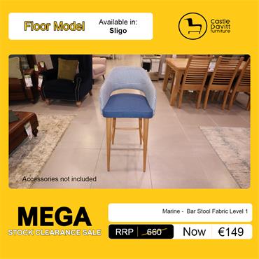 Marine Bar Stool Fabric Level 1