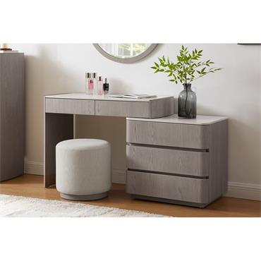 Marianna Dressing Table with Chest 5 Drawer