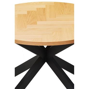 Nickson Dining Table Round 1000 Natural Oak