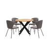 Nickson Dining Table Round 1000 Natural Oak