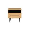 Nickson Bedside Table 1 Drawer Natural Oak