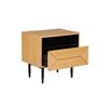 Nickson Bedside Table 1 Drawer Natural Oak