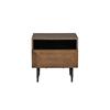 Nickson Bedside Table 1 Drawer Smoked Oak
