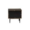 Nickson Bedside Table 1 Drawer Smoked Oak