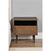 Nickson Bedside Table 1 Drawer Smoked Oak