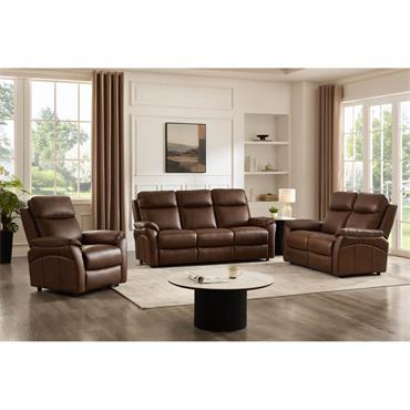 Nelly 2 Seater Fixed Brown