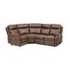Nelly Corner Group Electric Recliner Brown