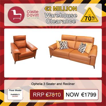 Ophelia 3 Seater and Recliner