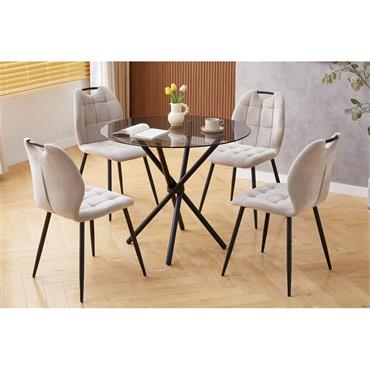 Opal Dining Table 900 Black