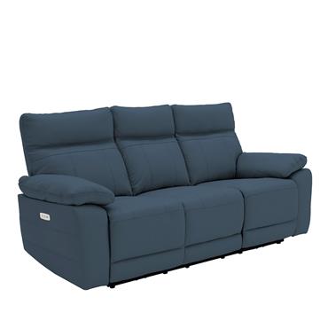 Bordeaux 3 Seater Electric Recliner Indigo