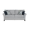 Penelope 3 Seater Fixed Silver