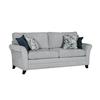 Penelope 3 Seater Fixed Silver