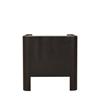 Rhea Bedside Table 2 Drawer Ebony