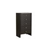 Rhea Tall Chest 5 Drawer Ebony