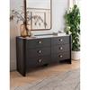 Rhea Dressing Chest 6 Drawer Ebony