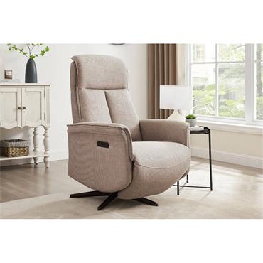 Reece Electric Reclining Accent Chair Mushroom