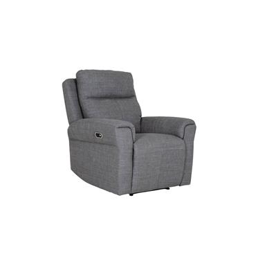 Rusto Chair Electric Recliner Charcoal Fabric
