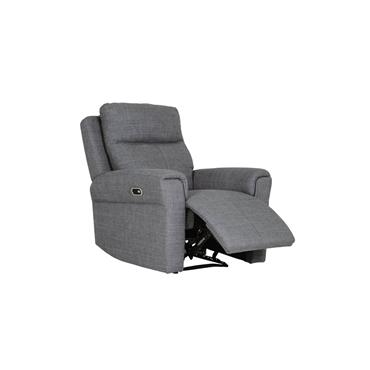 Rusto Chair Electric Recliner Charcoal Fabric