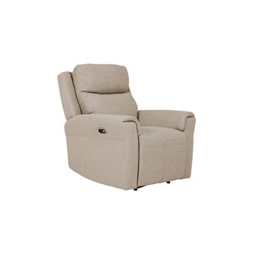 Rusto Chair Electric Recliner Mushroom Fabric