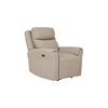 Rusto Chair Electric Recliner Mushroom Fabric