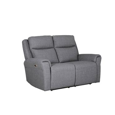 Rusto 2 Seater Electric Recliner Charcoal Fabric