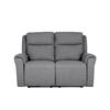Rusto 2 Seater Electric Recliner Charcoal Fabric