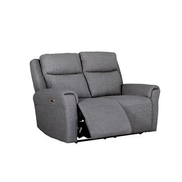Rusto 2 Seater Electric Recliner Charcoal Fabric