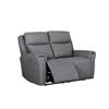 Rusto 2 Seater Electric Recliner Charcoal Fabric