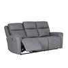 Rusto 3 Seater Electric Recliner Charcoal Fabric
