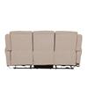 Rusto 3 Seater Electric Recliner Mushroom Fabric