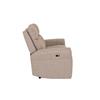 Rusto 3 Seater Electric Recliner Mushroom Fabric