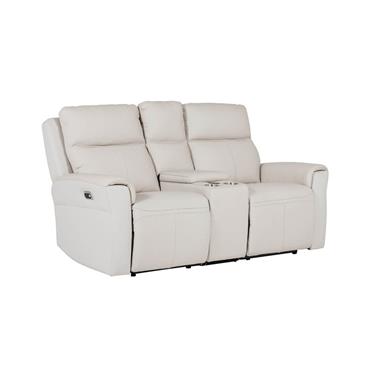 Rusto 2 Seater Electric recliner plus Console Sectional Stone