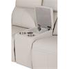 Rusto 2 Seater Electric recliner plus Console Sectional Stone