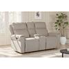 Rusto 2 Seater Electric recliner plus Console Sectional Stone