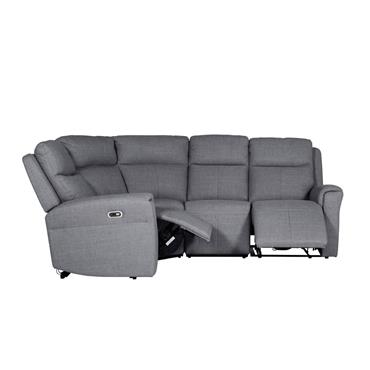 Rusto Corner Group Electric Recliner (4pcs) Charcoal Fabric