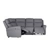 Rusto Corner Group Electric Recliner (4pcs) Charcoal Fabric