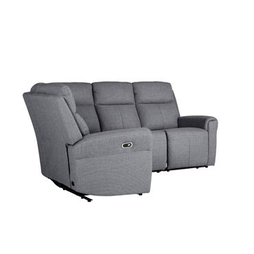 Rusto Corner Group Electric Recliner (4pcs) Charcoal Fabric