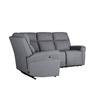 Rusto Corner Group Electric Recliner (4pcs) Charcoal Fabric