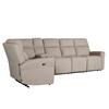 Rusto Corner Group Electric Recliner (4pcs) Mushroom Fabric