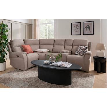 Rusto Corner Group Electric Recliner (4pcs) Mushroom Fabric