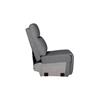 Rusto Armless Sectional Charcoal Fabric